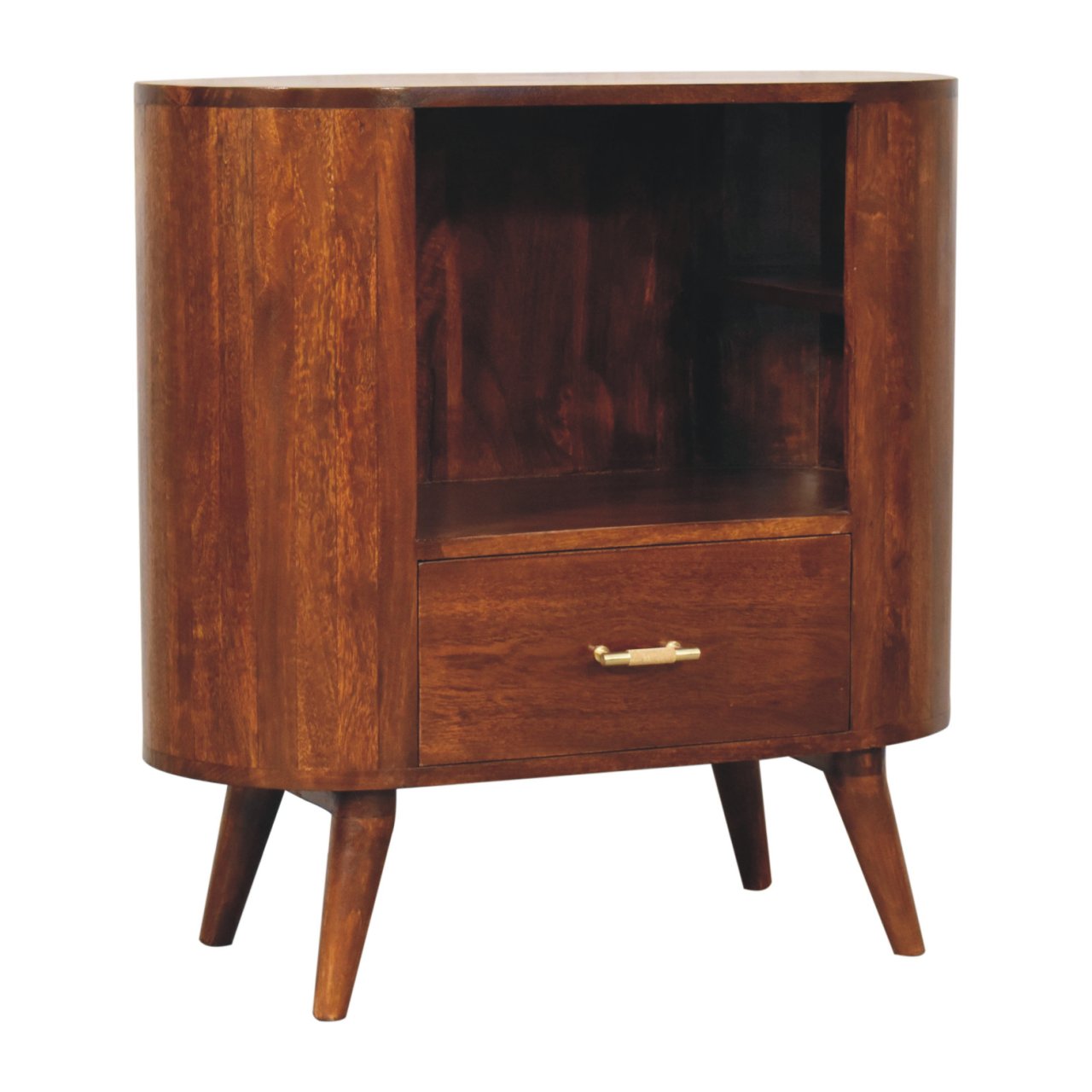 Brown Storage Cabinet - Nora Lane Home furniture - Solid wood - 33.46 x 17.72 x 26.77 in