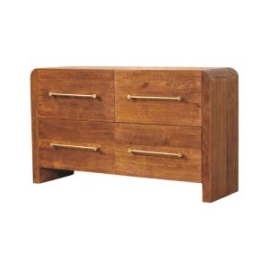 Natural Wood Storage Cabinet - Nora Lane Home furniture - Solid wood - 17.7 x 51.2 x 31.5 in