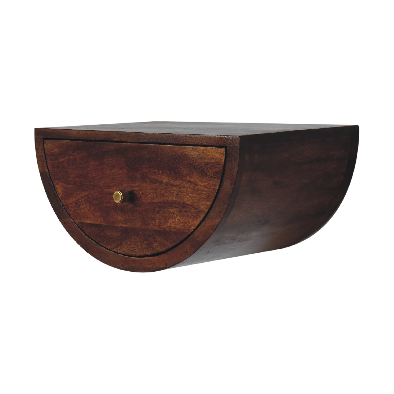 Brown Storage Cabinet - Nora Lane Home furniture - Solid wood, Metal accent - 21.65 x 16.54 x 12.99 in