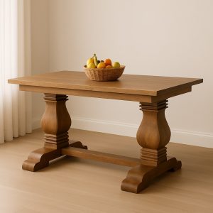 Brown Dining Table - Nora Lane Home furniture - Solid wood - 39.37 x 74.8 x 15.75 in