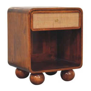 Brown Storage Cabinet - Nora Lane Home furniture - Solid wood - 17.72 x 21.65 x 22.05 in