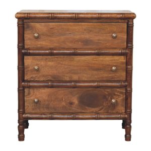 Brown Storage Cabinet - Nora Lane Home furniture - Solid wood - 33.46 x 18.11 x 35.43 in