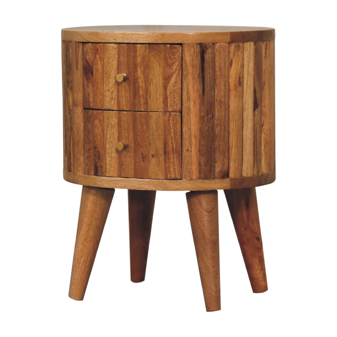 Brown Storage Nightstand - Nora Lane Home furniture - Solid wood - 18.11 x 15.75 x 13.78 in