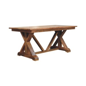 Brown Dining Table - Nora Lane Home furniture - Solid wood - 39.37 x 74.8 x 11.81 in