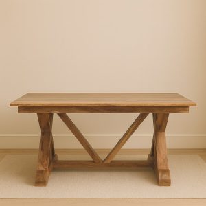 Brown Dining Table - Nora Lane Home furniture - Solid wood - 39.37 x 74.8 x 11.81 in