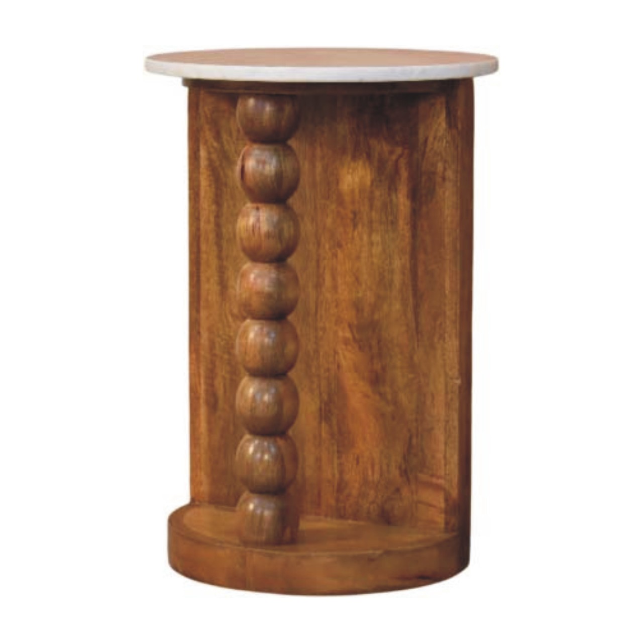 Brown Tables - Nora Lane Home furniture - Solid wood, Marble detail - 20 x 20 x 27 in
