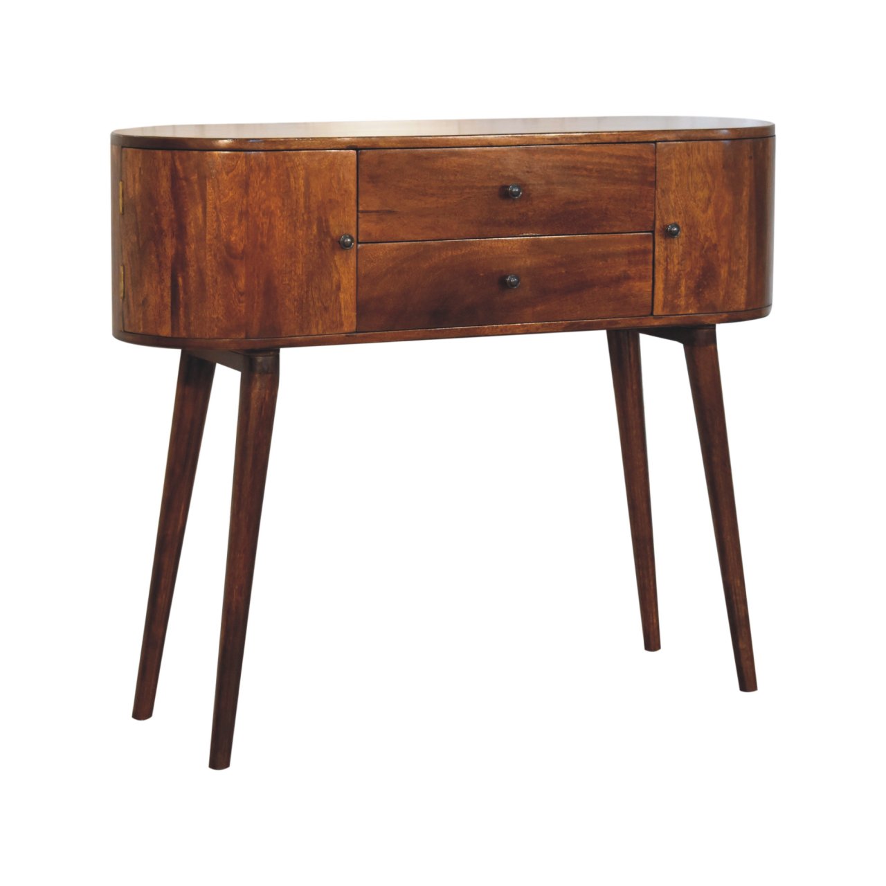 Brown Storage Cabinet - Nora Lane Home furniture - Solid wood - 43.3 x 13.7 x 35.8 in
