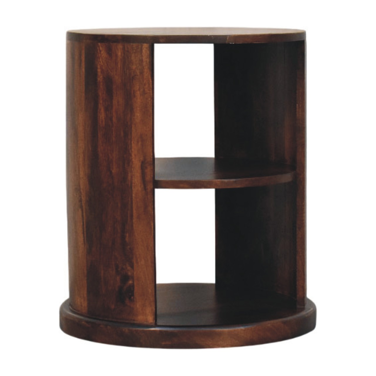 Brown Tables - Nora Lane Home furniture - Solid wood, Walnut finish - 21.65 x 21.65 x 25.98 in