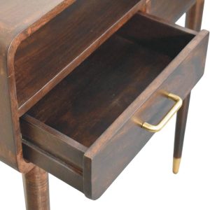 Brown Storage Adjustable Desk - Nora Lane Home furniture - Solid wood - 17.7 x 39.4 x 13.8 in