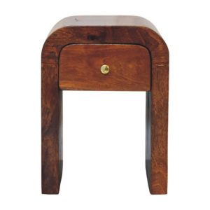 Brown Storage Cabinet - Nora Lane Home furniture - Solid wood, Metal accent - 15.75 x 15.75 x 19.69 in