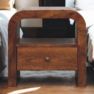 Brown Storage Cabinet - Nora Lane Home furniture - Solid wood, Metal accent - 21.65 x 17.72 x 21.65 in
