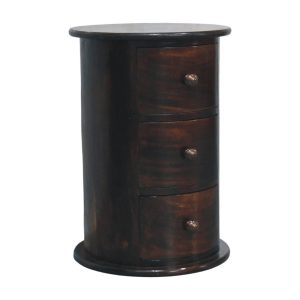 Walnut Wood Storage Cabinet - Nora Lane Home furniture - Walnut finish - 16 x 16 x 23 in