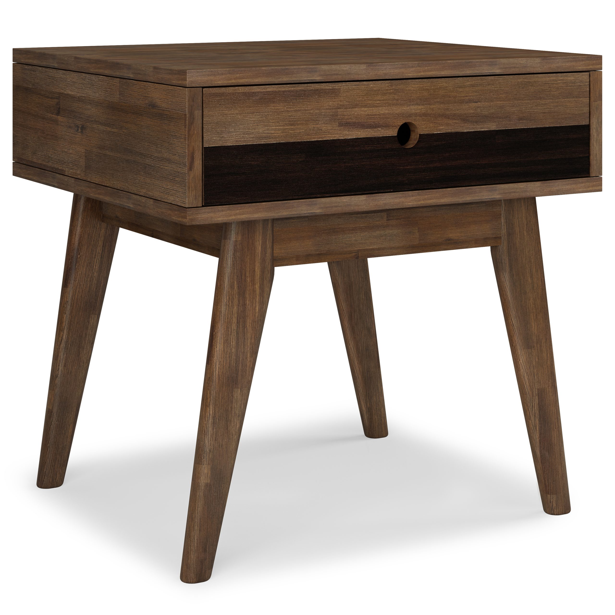 Natural Wood Wood Tables - Nora Lane Home furniture - Solid wood - 25.98 x 24.02 x 12.8 in