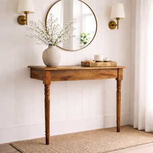 Brown Console Table - Nora Lane Home furniture - Solid wood - 39 x 18 x 12 in