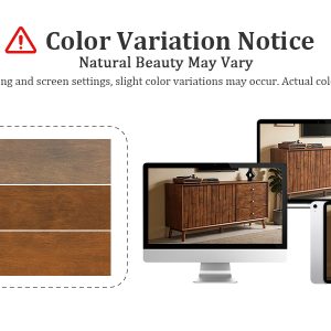 Walnut Storage Sideboard - Nora Lane Home furniture - Solid wood, Walnut finish - 62 x 20.75 x 11 in