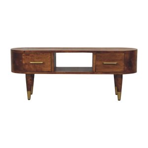 Brown TV & Entertainment Furniture - Nora Lane Home furniture - Solid wood - 43.31 x 15.75 x 3.94 in
