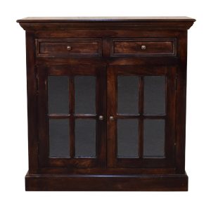 Walnut Storage Cabinet - Nora Lane Home furniture - Solid wood, Walnut finish - 39.37 x 18.9 x 39.37 in