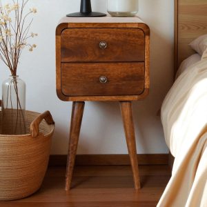 Brown Wood Synthetic Wood Storage Cabinet - Nora Lane Home furniture - Solid wood - 15.75 x 15.75 x 16.54 in