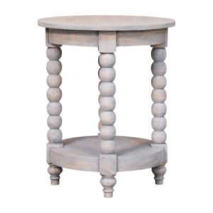 Brown Round Tables - Nora Lane Home furniture - Solid wood - 21.65 x 21.65 x 25.59 in