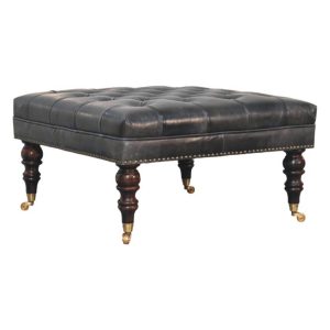 Black Solid Wood Storage Bench - Nora Lane Home furniture - Solid wood - 33 x 33 x 10 in