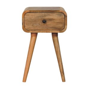 Natural Wood Storage Nightstand - Nora Lane Home furniture - Solid wood - 13.78 x 15.75 x 13.78 in