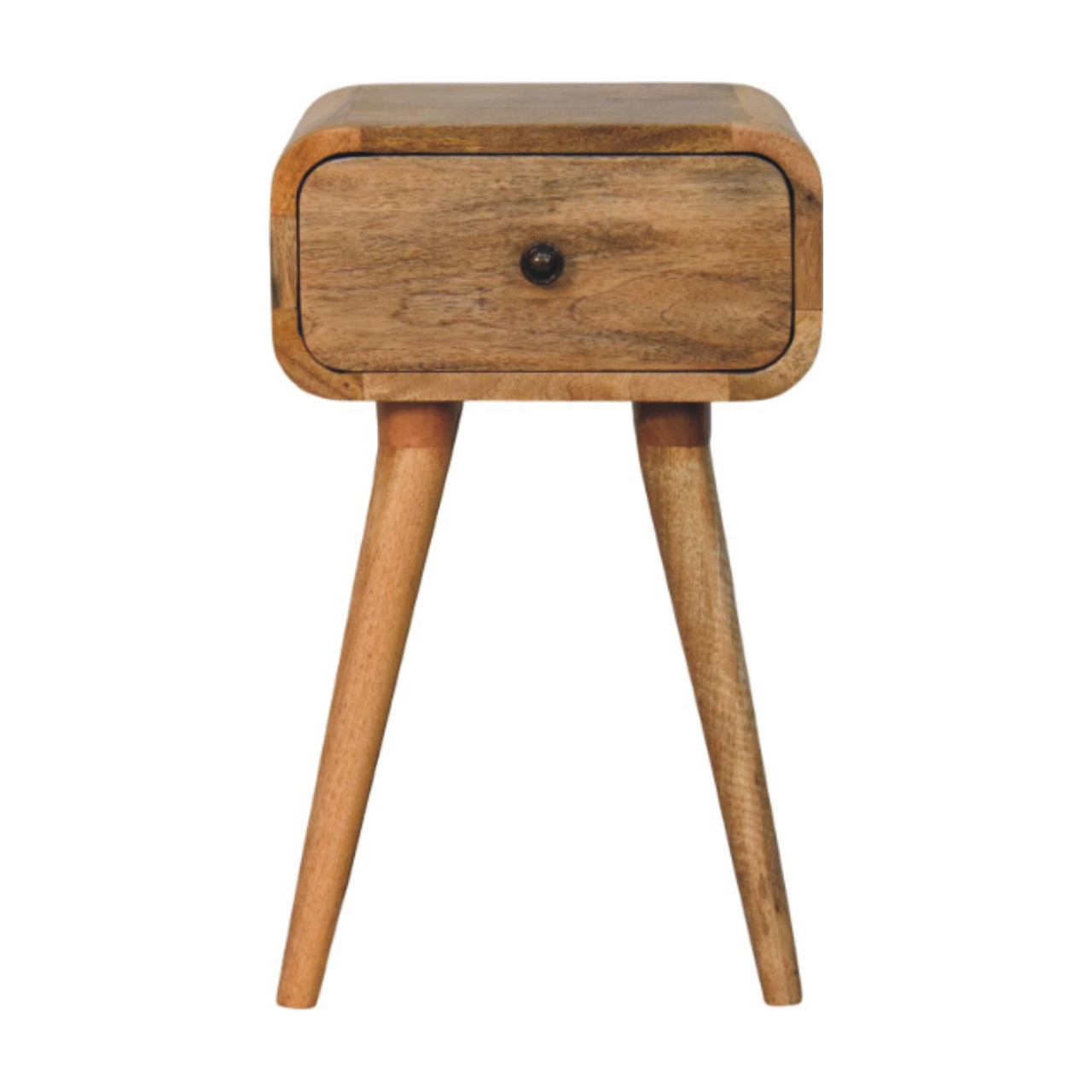 Natural Wood Storage Nightstand - Nora Lane Home furniture - Solid wood - 13.78 x 15.75 x 13.78 in
