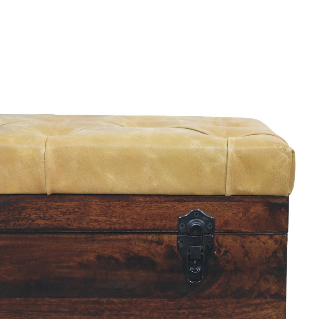 Walnut Storage Bench - Nora Lane Home furniture - Solid wood, Walnut finish - 39 x 22 x 23 in