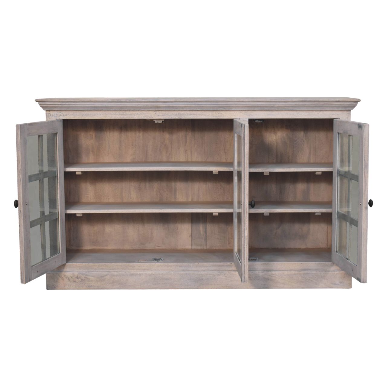 Beige Solid Wood Storage Cabinet - Nora Lane Home furniture - Solid wood, Metal accent - 18.9 x 62.99 x 39.37 in