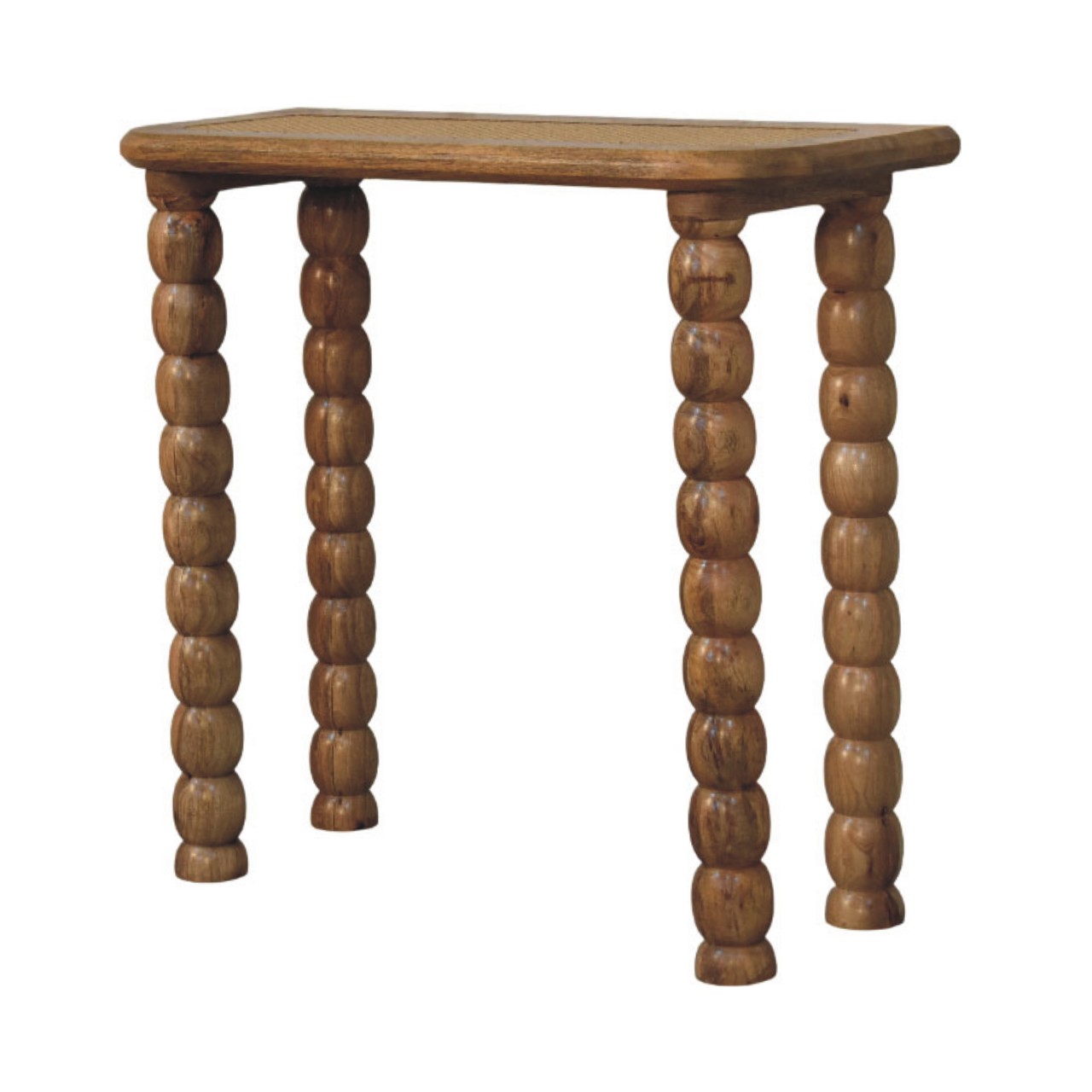 Rattan Console Table - Nora Lane Home furniture - Rattan detail - 35 x 14 x 32 in