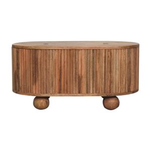 Brown Coffee Table - Nora Lane Home furniture - Solid wood - 23.62 x 36.22 x 15.75 in