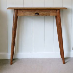 Natural Wood Storage Adjustable Desk - Nora Lane Home furniture - Solid wood, Metal accent - 17.72 x 35.43 x 13.78 in