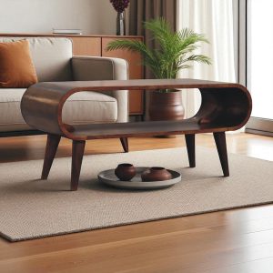 Brown Storage Coffee Table