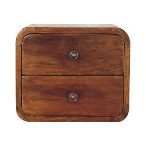 Brown Storage Cabinet - Nora Lane Home furniture - Solid wood - 13.78 x 15.75 x 13.78 in