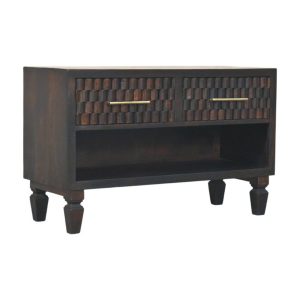 Black Solid Wood Storage Cabinet - Nora Lane Home furniture - Solid wood - 17.7 x 38.2 x 19.7 in