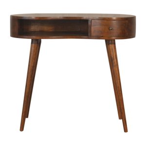 Brown Round Storage Cabinet - Nora Lane Home furniture - Solid wood, Metal accent - 17.72 x 39.37 x 13.78 in