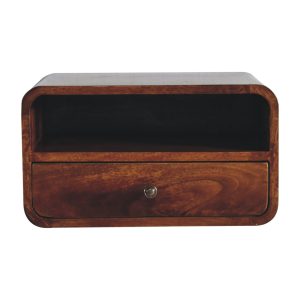 Brown Storage Cabinet - Nora Lane Home furniture - Solid wood - 21.65 x 16.54 x 13.78 in