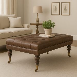 Brown Storage Bench - Nora Lane Home furniture - Solid wood - 38.19 x 26.38 x 20.47 in
