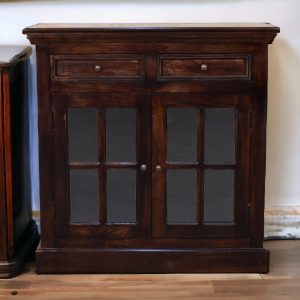 Walnut Storage Cabinet - Nora Lane Home furniture - Solid wood, Walnut finish - 39.37 x 18.9 x 39.37 in