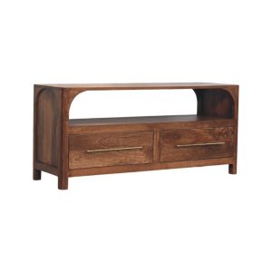 Brown TV Stand - Nora Lane Home furniture - Solid wood - 17.72 x 47.24 x 23.62 in