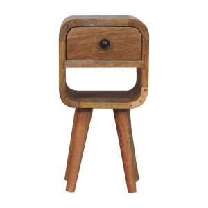 Natural Wood Storage Nightstand - Nora Lane Home furniture - Solid wood - 11.81 x 11.81 x 11.81 in