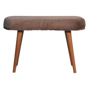 Brown Storage Bench - Nora Lane Home furniture - Solid wood - 34.65 x 17.72 x 11.81 in