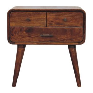 Brown Storage Cabinet - Nora Lane Home furniture - Solid wood, Metal accent - 25.59 x 17.72 x 17.72 in