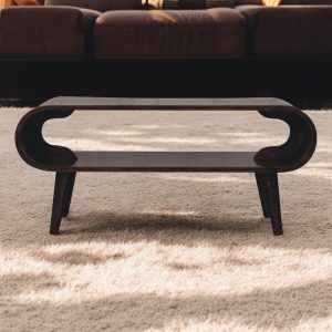 Walnut Coffee Table - Nora Lane Home furniture - Solid wood, Walnut finish - 17.72 x 39.37 x 11.81 in