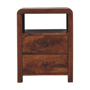 Brown Storage Cabinet - Nora Lane Home furniture - Solid wood, Metal accent - 21.65 x 17.72 x 27.56 in