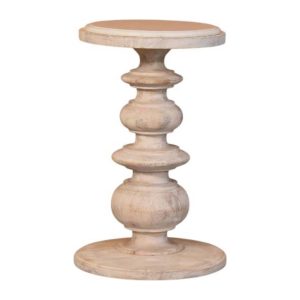 Brown Tables - Nora Lane Home furniture - Solid wood, Marble detail - 18.9 x 18.9 x 27.6 in