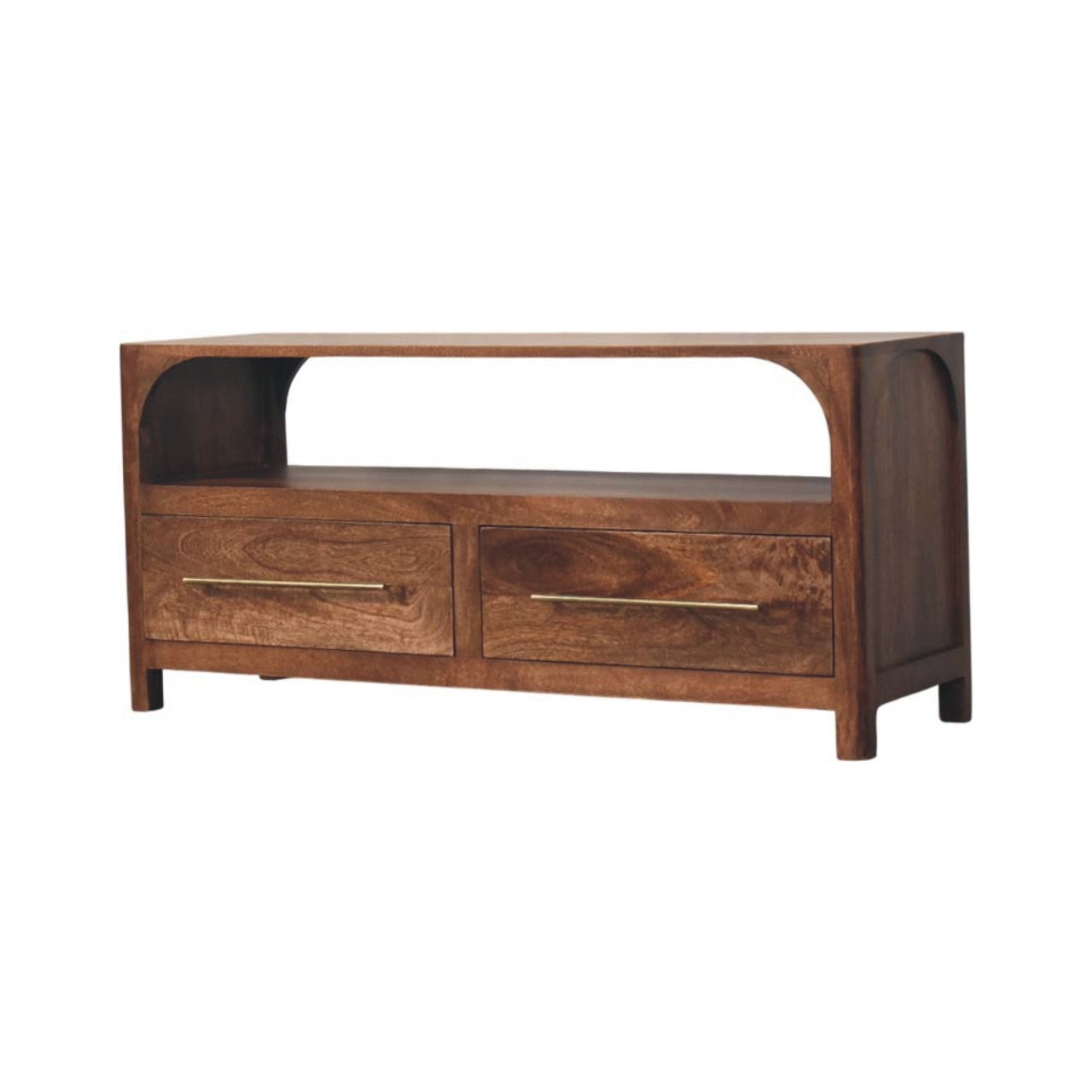 Brown TV Stand - Nora Lane Home furniture - Solid wood - 17.72 x 47.24 x 23.62 in