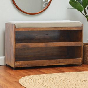 Brown Storage Cabinet - Nora Lane Home furniture - 37.4 x 16.14 x 21.65 in