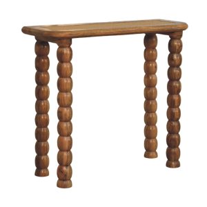 Rattan Console Table - Nora Lane Home furniture - Rattan detail - 35 x 14 x 32 in