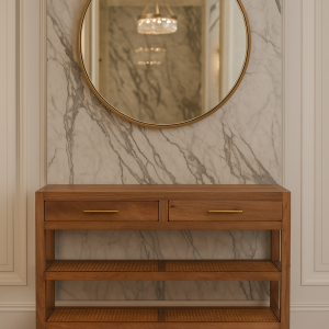 Brown Storage Tables - Nora Lane Home furniture - Solid wood - 17.7 x 51.2 x 35.4 in