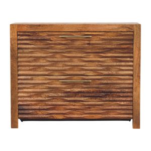 Brown Storage Cabinet - Nora Lane Home furniture - Solid wood - 39.37 x 17.72 x 32.68 in